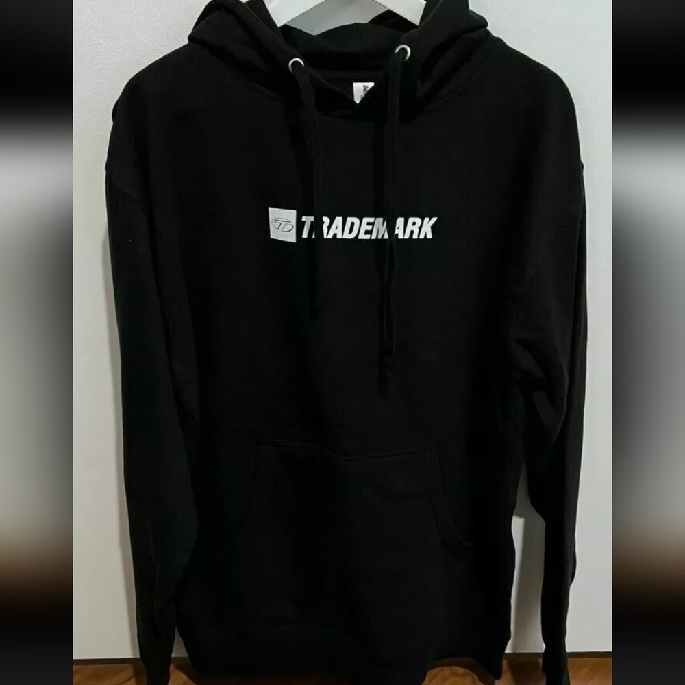Trademark mens or women's black size L hoodie